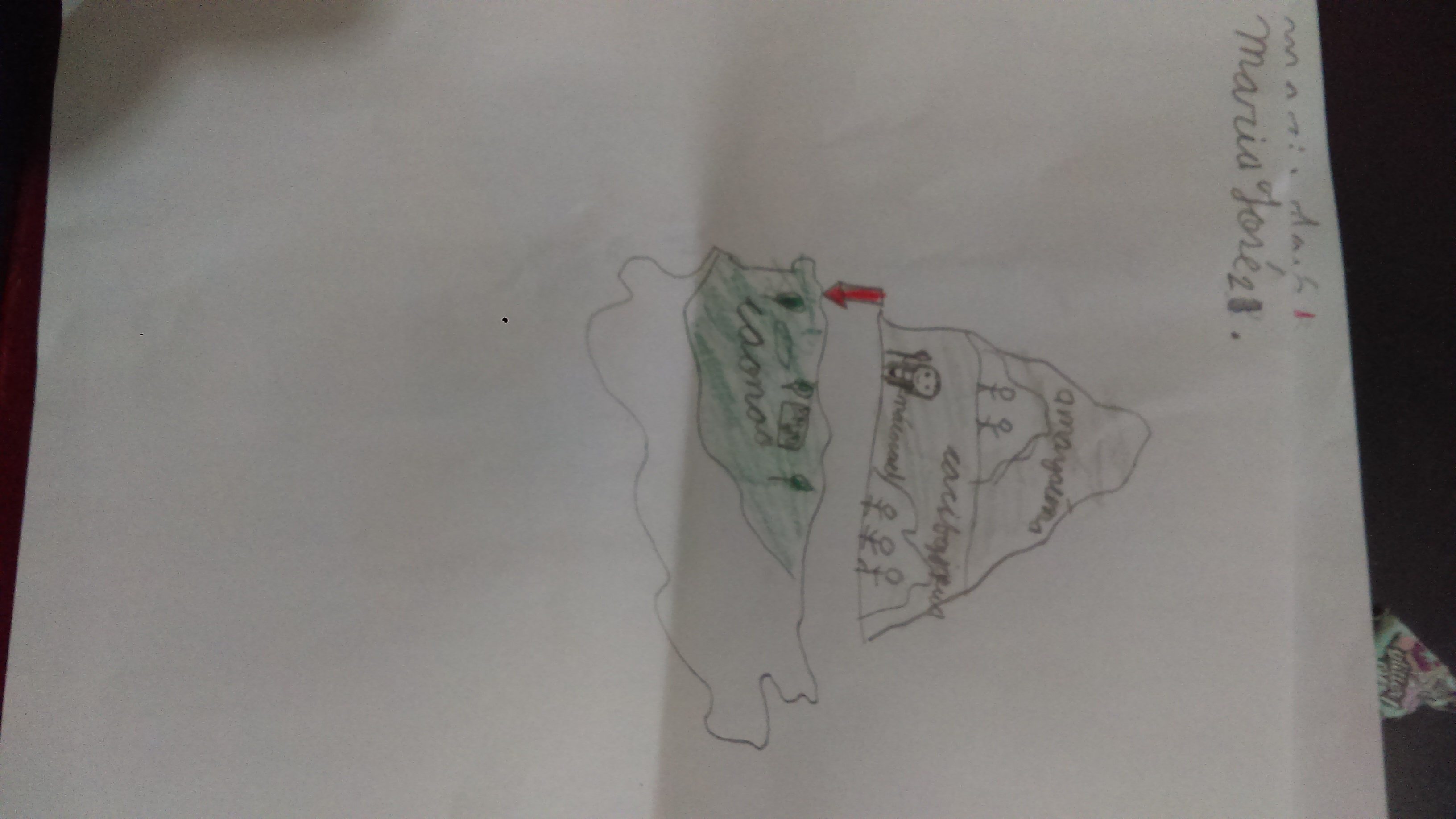 student drawing